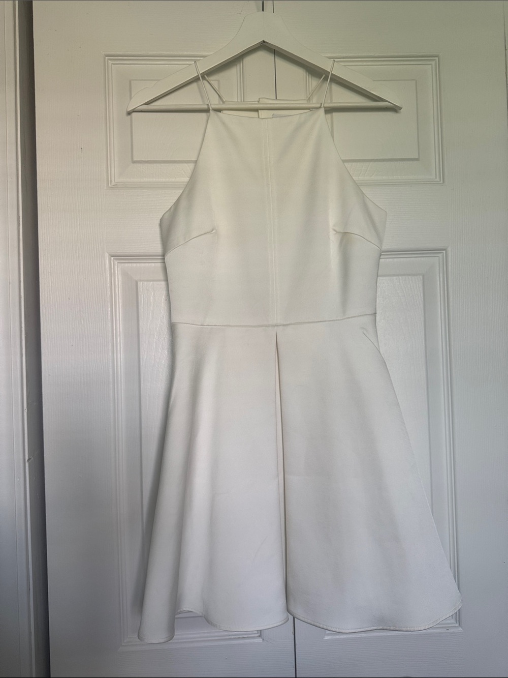 C/MEO Collective Off-White Halter Mini Dress Sz S